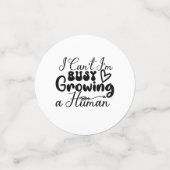 Ich kann nicht damit beschäftigt sein, eine Mensch Konfetti (Klein Vorderseite)