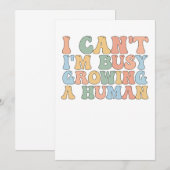 Ich kann nicht damit beschäftigt sein, einen Mensc Einladung (Vorne/Hinten)