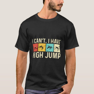 Ich kann nicht, dass ich einen hochspringenden Ret T-Shirt