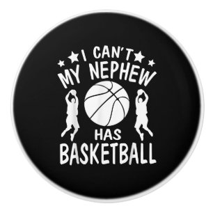 Ich kann nicht, dass mein Nephew ein Basketballges Keramikknauf