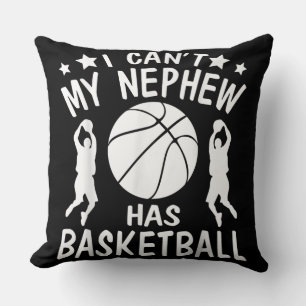 Ich kann nicht, dass mein Nephew ein Basketballges Kissen