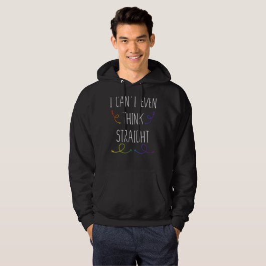Ich kann nicht einmal denken, dass Gay Lesbian-Bli Hoodie (Vorne ganz)