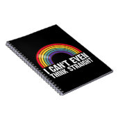 Ich kann nicht einmal denken, gerade LGBTQ-Stolz M Notizblock (Rechte Seite)