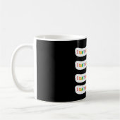 Ich kann nicht einmal direkt denken | Gay Pride Mo Kaffeetasse (Links)