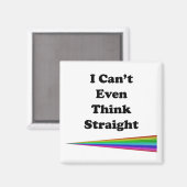 Ich kann nicht einmal direkt denken magnet (Vorderseite/Rückseite)