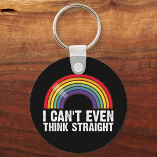 Ich kann nicht einmal geradeaus denken LGBTQ-Stolz Schlüsselanhänger