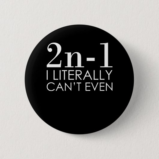 Ich kann nicht einmal Mathematik-Mathematik-Lehrer Button (Vorderseite)