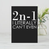 Ich kann nicht einmal Mathematik-Mathematik-Lehrer Dankeskarte (Stehend Vorderseite)