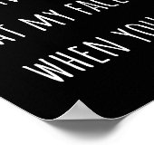 Ich kann nicht für das verantwortlich gemacht werd poster (Ecke)