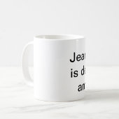 ich kann nicht glauben, dass der Baumwollstoff, Kaffeetasse (Vorderseite Links)