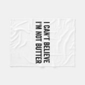 Ich kann nicht glauben, dass ich nicht stotter bin fleecedecke (Vorderseite (Horizontal))