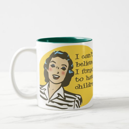 Ich kann nicht glauben, dass ich vergaß, Kinder zu Zweifarbige Tasse (Links)