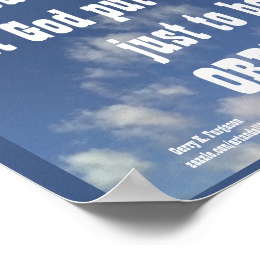 ICH KANN NICHT GLAUBEN, LOU HOLTZ POSTER (Ecke)