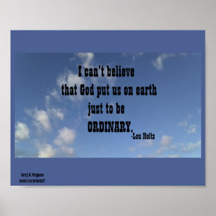 ICH KANN NICHT GLAUBEN LOU HOLTZ POSTER