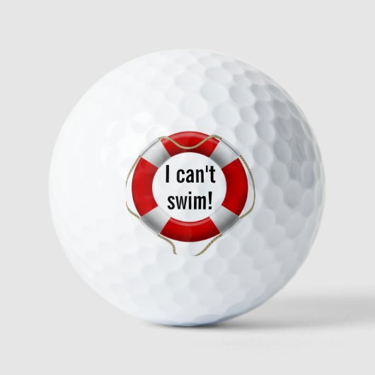 Ich kann nicht Golfball schwimmen (Vorderseite)