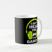 Ich kann nicht hören, dass ich Videospiele mit dem Kaffeetasse (VorderseiteRechts)