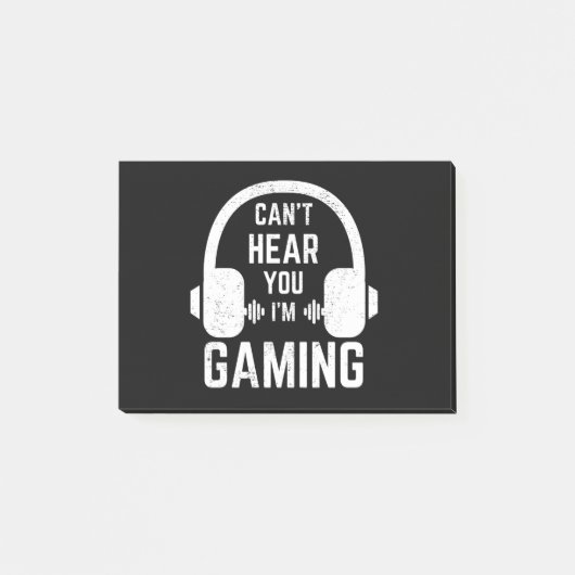 Ich kann nicht hören, dass ich Videospieler bin Post-it Klebezettel (Vorderseite)