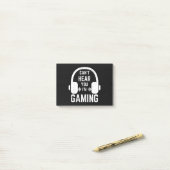 Ich kann nicht hören, dass ich Videospieler bin Post-it Klebezettel (Auf Schreibtisch)