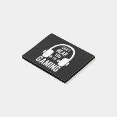 Ich kann nicht hören, dass ich Videospieler bin Post-it Klebezettel (angewinkelt)