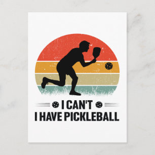 Ich kann nicht, ich habe Pickleball, Pickleball Li Postkarte