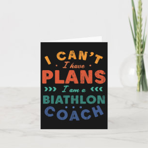 Ich kann nicht, ich habe Pläne Biathlon-Trainer Lu Karte