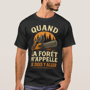 Ich kann nicht, ich muss Holz mit der Kettensäge m T-Shirt