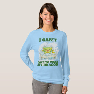 Ich kann nicht, ich muss meinen Drachen rosa wasch T-Shirt
