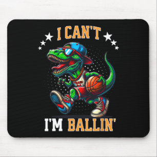 Ich kann nicht. Ich zeichne Skelett-Dinosaurier T- Mousepad