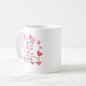 Ich kann nicht Ihr erstes Datum Kuss erste Liebe Kaffeetasse (Vorderseite Links)