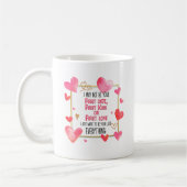 Ich kann nicht Ihr erstes Datum Kuss erste Liebe Kaffeetasse (Links)