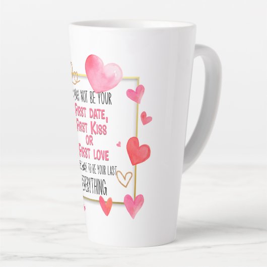 Ich kann nicht Ihr erstes Datum Kuss erste Liebe Milchtasse (Rechte Ecke)