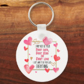 Ich kann nicht Ihr erstes Datum Kuss erste Liebe Schlüsselanhänger (Vorderseite)