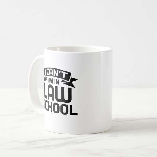 Ich kann nicht in der Jurastufe für zukünftigen An Kaffeetasse (Vorderseite Links)