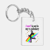 ICH KANN NICHT IN MEINER VOCABULÄREN SKATEN SEIN SCHLÜSSELANHÄNGER (Vorderseite links)