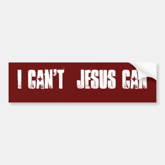 Ich kann nicht Jesus kann Autoaufkleber