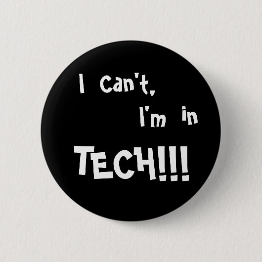 Ich kann nicht knöpfen button (Vorderseite)