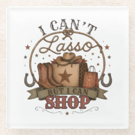 Ich kann nicht Lasso werfen, aber ich kann Western Glasuntersetzer