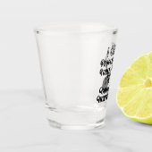 Ich kann nicht Leute, die ich draußen auf Hirschja Schnapsglas (Links)