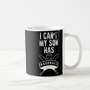 Ich kann nicht, mein Sohn hat Baseball, Baseball-M Kaffeetasse