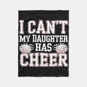 Ich kann nicht, meine Tochter hat Cheerleading Che Fleecedecke