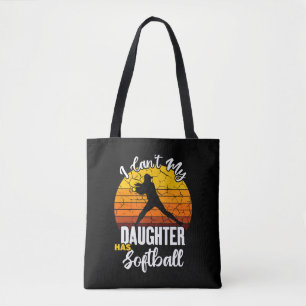 Ich kann nicht, meine Tochter hat Softball - Gesch Tasche
