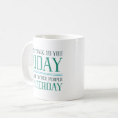 Ich kann nicht mit dir reden kaffeetasse (Vorderseite Links)