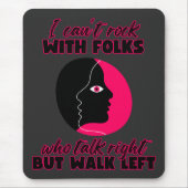 Ich kann nicht mit Leuten rocken Mousepad (Vorne)