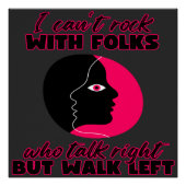 Ich kann nicht mit Leuten rocken Poster (Vorderseite)