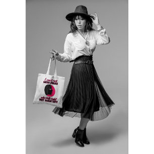 Ich kann nicht mit Leuten rocken Tragetasche