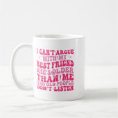 Ich kann nicht mit meinem Freund streiten, dass si Kaffeetasse (Links)