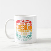 Ich kann nicht mit meinem Mann streiten, dass er ä Kaffeetasse (Links)