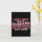 Ich kann nicht mit meinem Mann streiten, dass er ä Karte (Gelbe Blume)