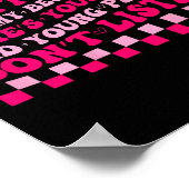 Ich kann nicht mit meiner Freundin streiten, die j Poster (Ecke)