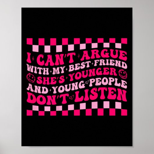 Ich kann nicht mit meiner Freundin streiten, die j Poster (Vorne)